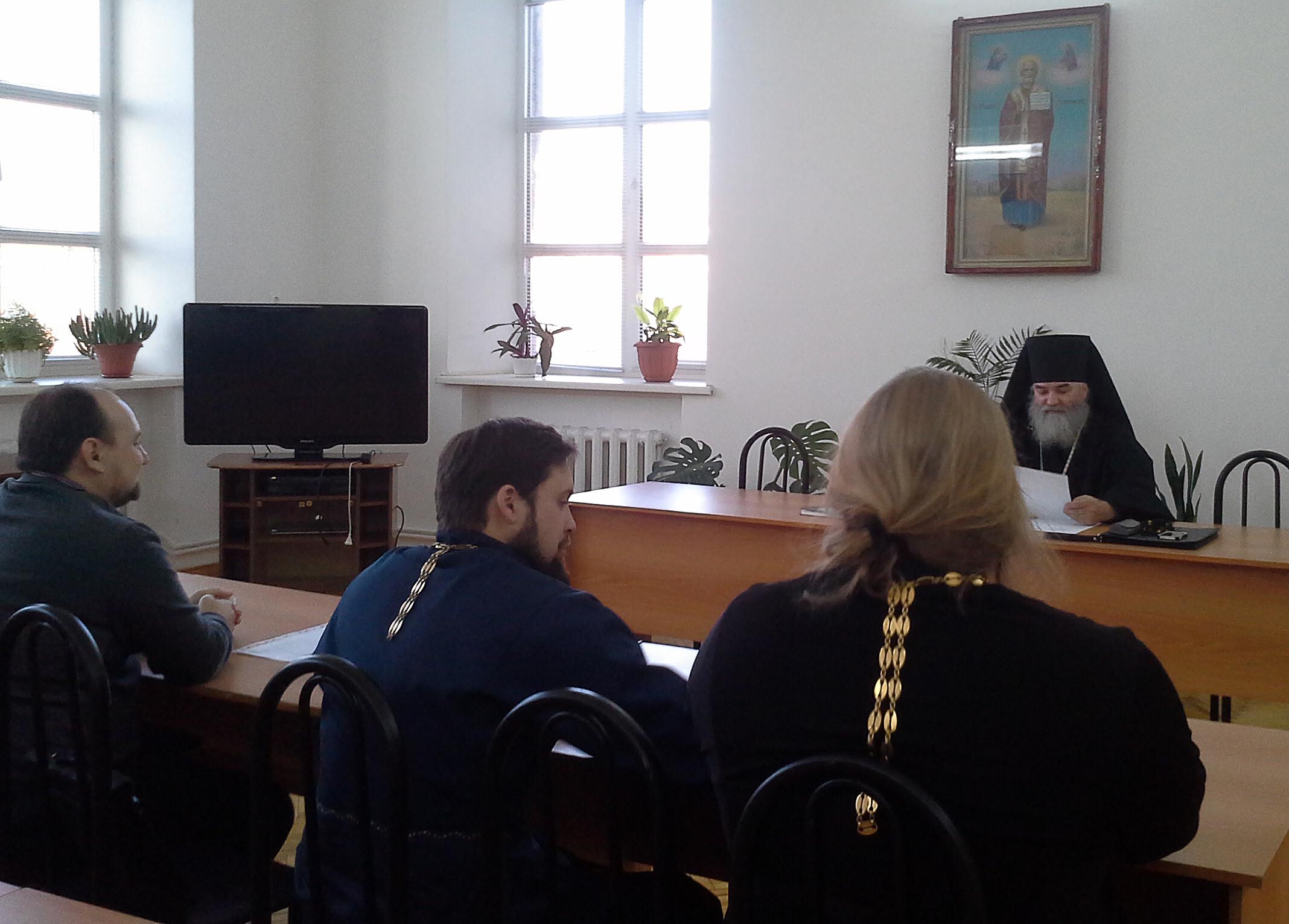 В Оренбургской духовной семинарии состоялось заседание кафедры Богословия