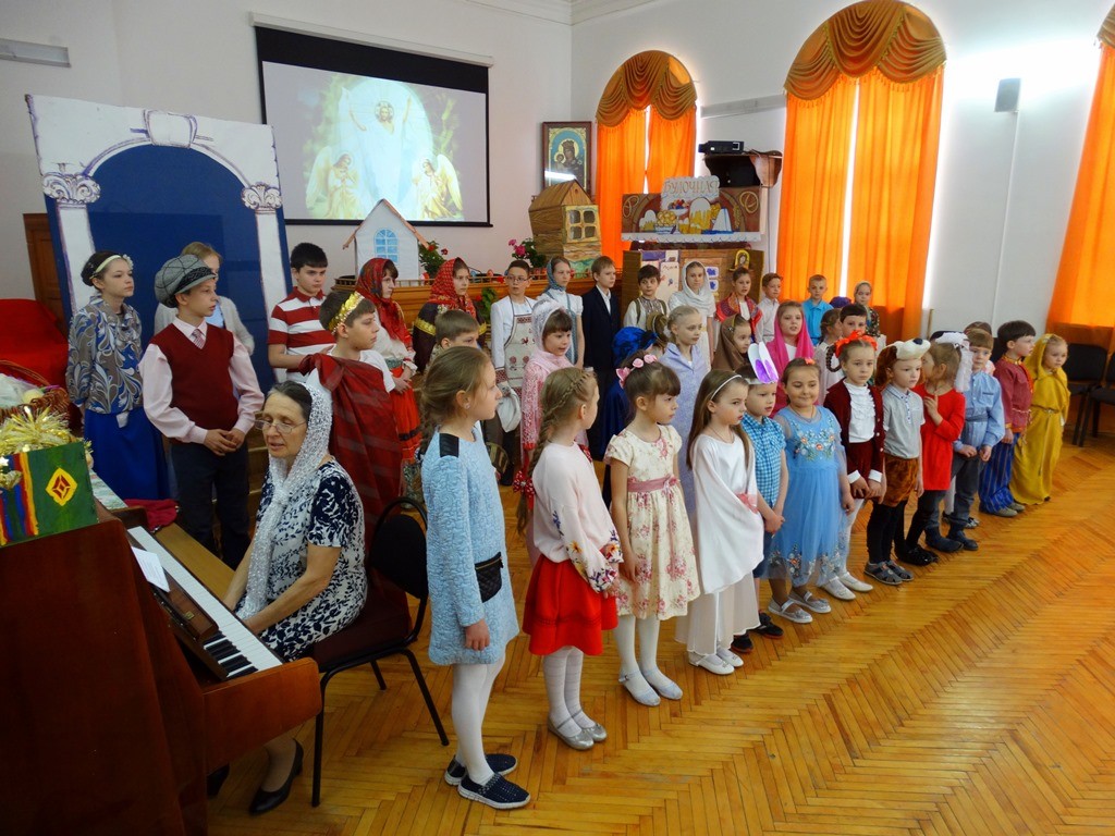 В воскресной школе «Лествица» при Оренбургской духовной семинарии прошел пасхальный утренник