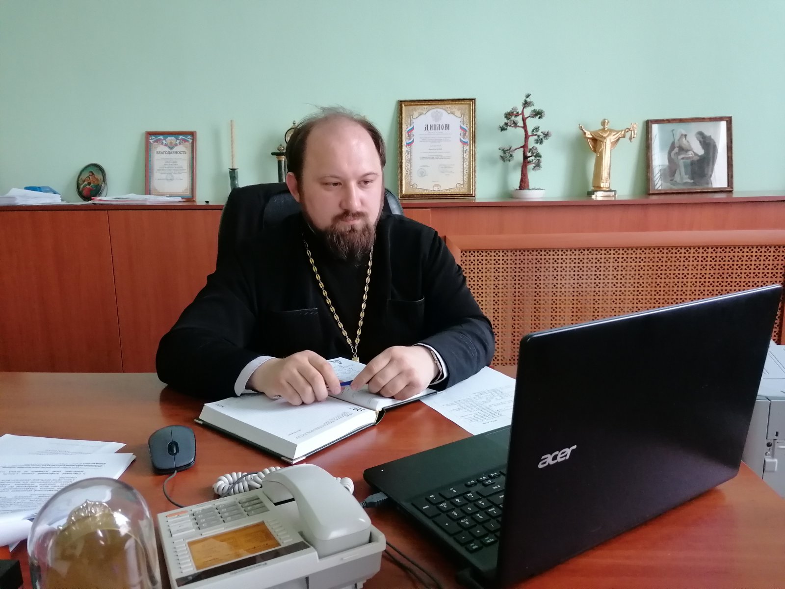 Административное совещание в формате видеоконференции прошло в Оренбургской духовной семинарии